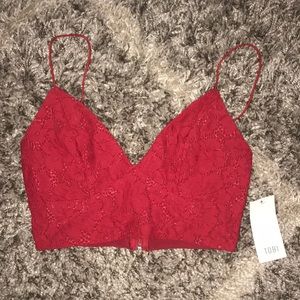Tobi Lace crop top
